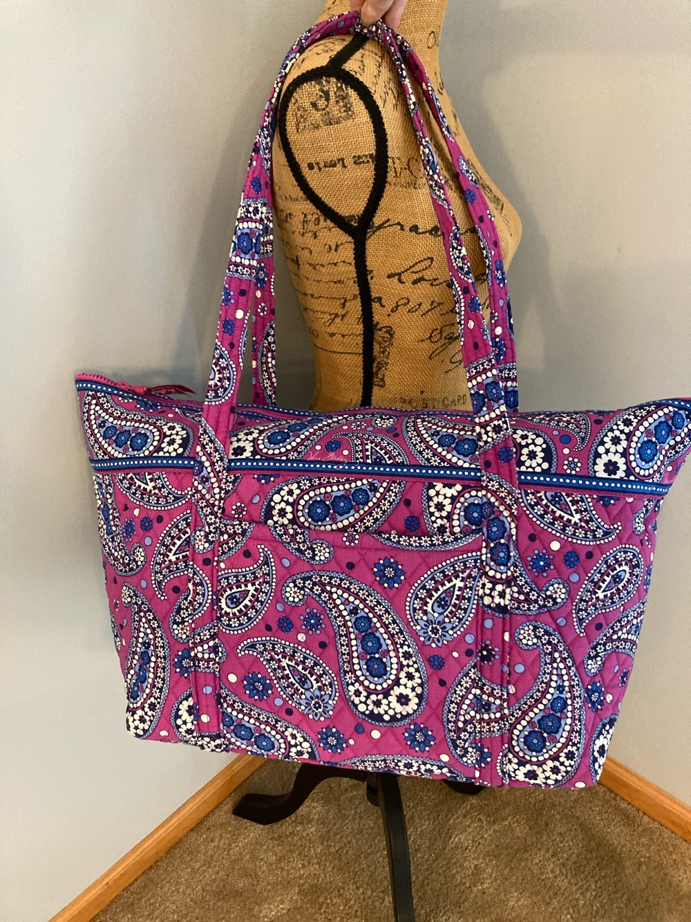 NWOT Vera Bradley Large Shoulder Travel Weekender Tote Boysenberry NOS